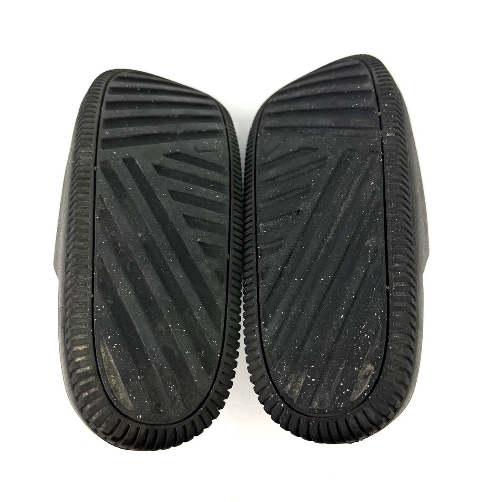 Nike Calm Slides Sandals Black Rubber Platform Womens 8 Slip On Mens 7 - Picture 7 of 8